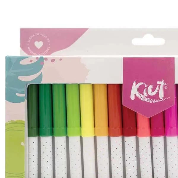 MARCADOR LAVABLE KIUT ESTUCHE C80 PZAS 568391